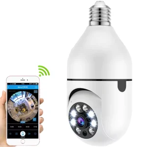 night vision lightbulb security camera 1080p hd wifi